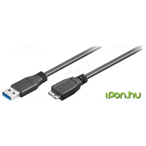 GOOBAY USB 3.0 USB 3.0 Micro-B Átalakító Fekete 1.8m 95026