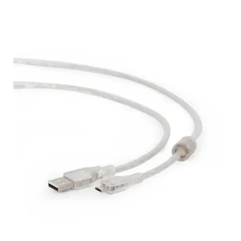 GEMBIRD USB Micro USB Átalakító Átlátszó 1.8m CCP-mUSB2-AMBM-6-TR