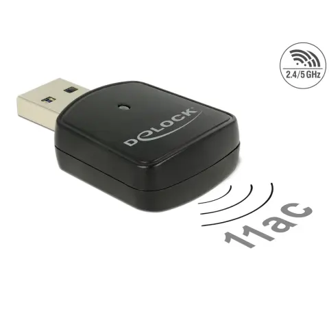 DELOCK 12502 USB 3.0 kétsávos WLAN ac/a/b/g/n Mini Stick 867 Mb/s