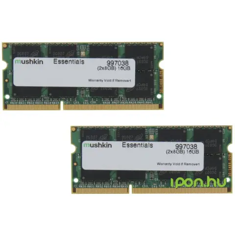 MUSHKIN 16GB Essentials Notebook DDR3 1333MHz CL9 KIT 997020