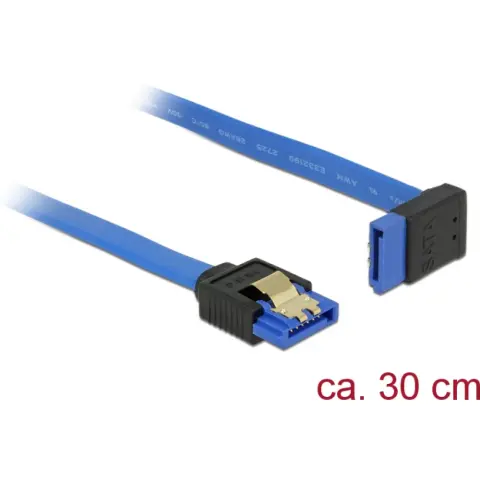 DELOCK SATA Összekötő Kék 30cm 84996