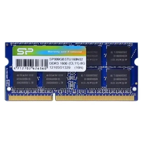 SILICON POWER 8GB Notebook DDR3 1600MHz CL11 SP008GBSTU160N02