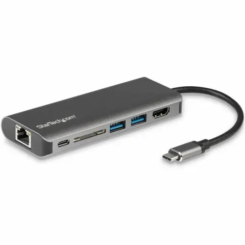 STARTECH USB-C Multiport Adapter - SD card reader - Power Delivery - 4K HDMI - GbE - 2x USB 3.0