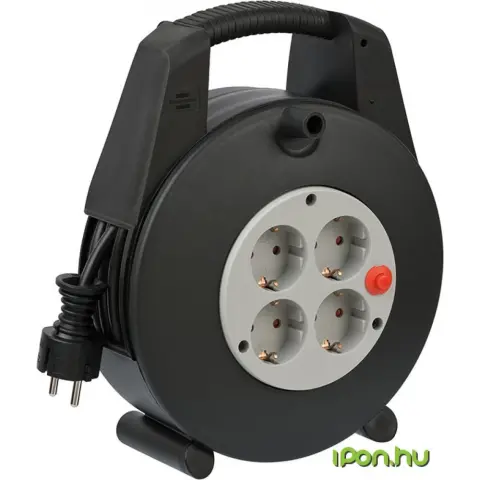 BRENNENSTUHL Vario Line Cable Box 4-way black/light grey 15m H05VV-F 3G1.5