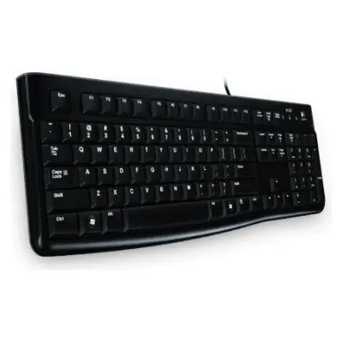 LOGITECH K120 ergonómikus pc billentyűzet USB US Angol kiosztás - fekete OEM