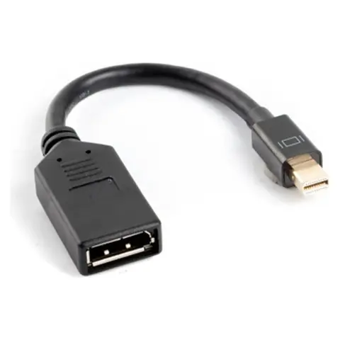 LANBERG Mini DisplayPort - DisplayPort Átalakító Fekete 10cm AD-0003-BK