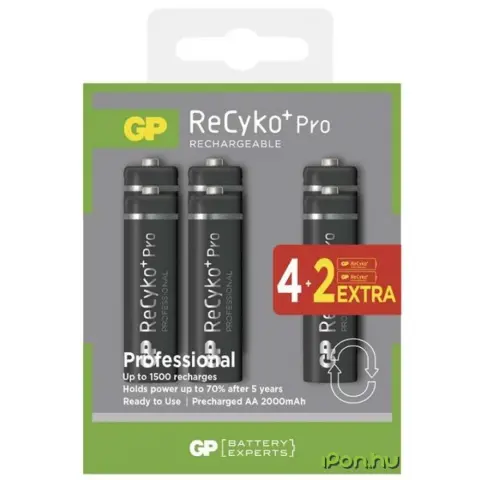 GP ReCyko Pro ceruza akku (AA) 2000mAh 4+2db