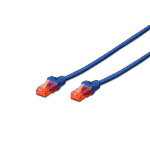 DIGITUS UTP cablu de conectare Albastru 25cm DK-1617-0025/B