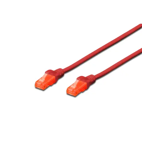 DIGITUS UTP Conector roșu 25cm DK-1617-0025/R