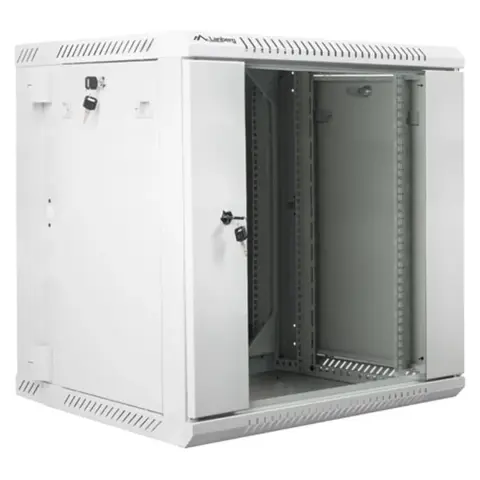 LANBERG 19" 12U wall-mounted rack cabinet 600x600 grey WF02-6612-10S