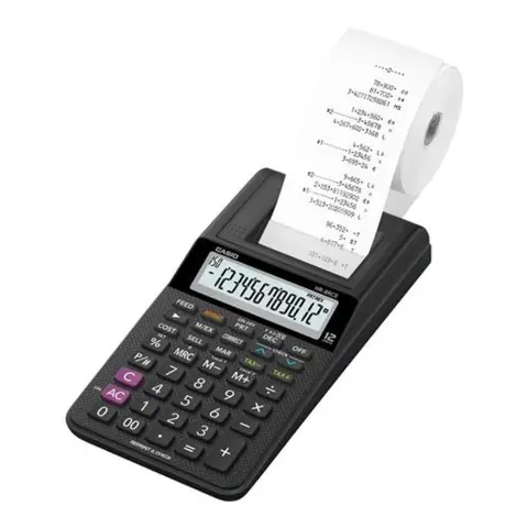 CASIO HR-8RCE Számológép szalagos 12 számjegy 1 színű nyomtató