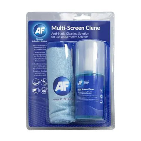 AF AMCA_200LMF Multi screen screen cleaning fluid with large microfiber cloth pump 200 ml