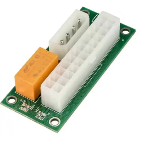 KOLINK ATX 24 pin Molex Sursă de alimentare Verde 5cm KL-AC-2PSU