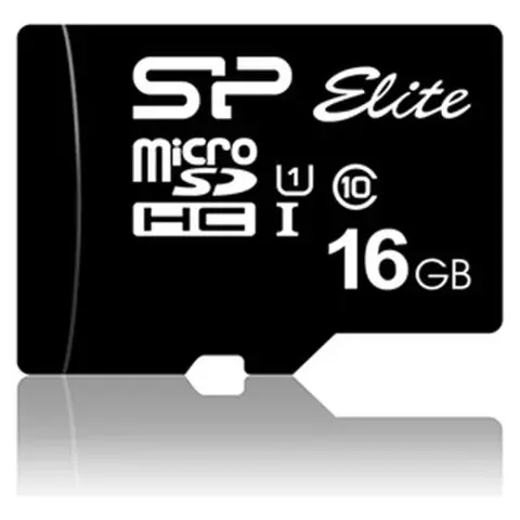 SILICON POWER Elite 16GB MicroSDHC 60 MB/s SP016GBSTHBU1V10SP