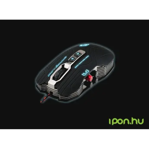 DRAGON WAR ELE-G15 Gaia Blue Sensor Gamer egér fekete