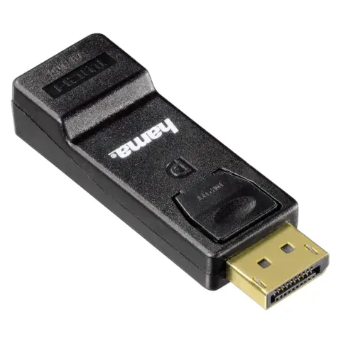 HAMA DisplayPort HDMI Átalakító Fekete 5cm 54586