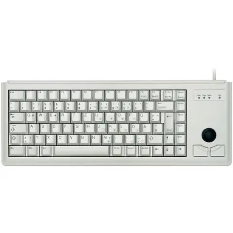 CHERRY Compact-Keyboard G84-4400 trackball Német szürke