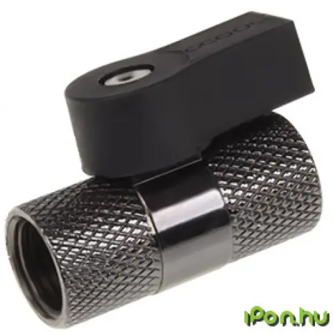 ALPHACOOL 17354 2-way ball valve G1/4 - nickel black
