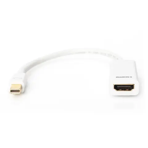 DIGITUS Mini DisplayPort HDMI Átalakító Fehér 15cm DB-340404-001-W