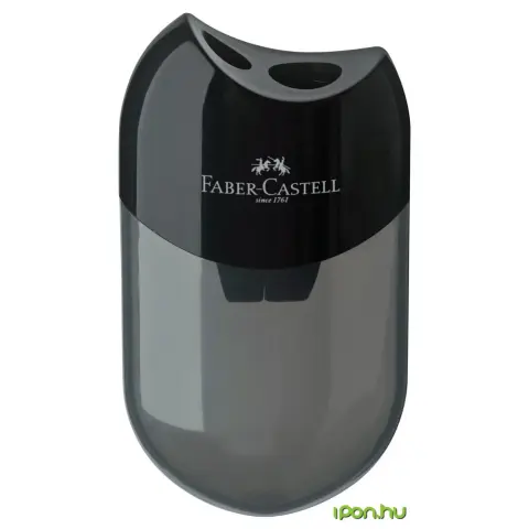 FABER-CASTELL Šiljilo s dvije rupe tankeri crno