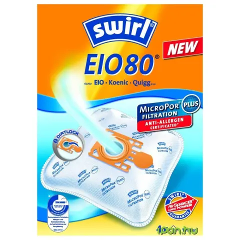 SWIRL 179350 EIO 80 AirSpace Egy szűrő négy porzsák