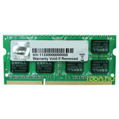 G.SKILL 4GB Notebook DDR3 1600MHz CL11 F3-12800CL11S-4GBSQ