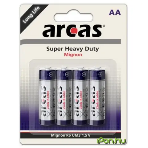 ARCAS Super Heavy Duty ceruza elem (AA) 4db