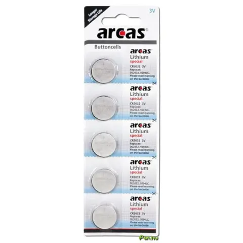 ARCAS CR2032 gombelem (CR) 5db