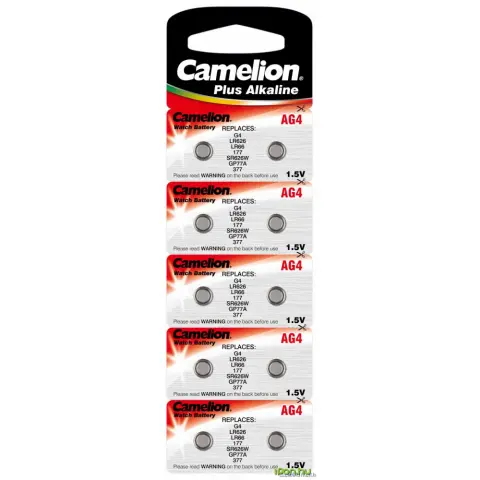 CAMELION AG4 Alkáli gombelem 10db
