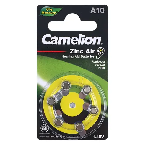 CAMELION A10 hallókészülék elem 6db