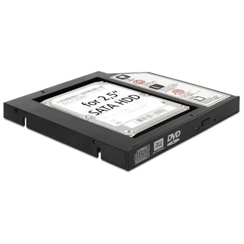 DELOCK Notebook SATA 5.25 Installation Frame for 1 x 2.5 sata HDD/SSD - ODD 12 mm