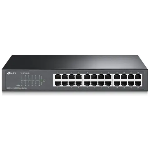 TP-LINK TL-SF1024D 24 portos 10/100 Mbps asztali/rackbe szerelhető Switch