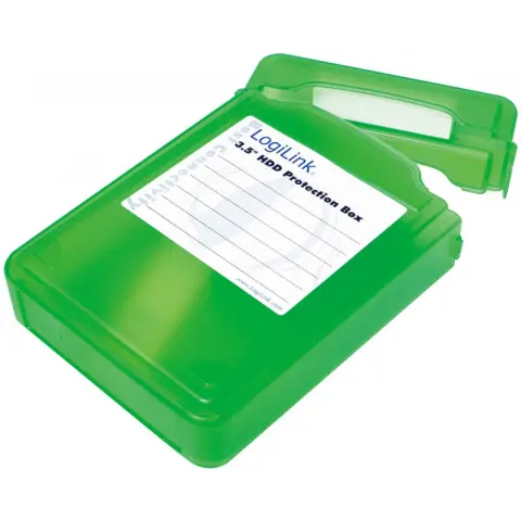 LOGILINK HDD Protection Box for 3.5" HDDs zöld