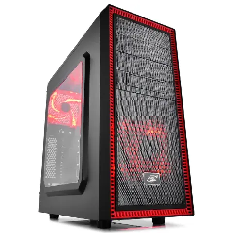 DEEPCOOL Tesseract SW fekete-piros