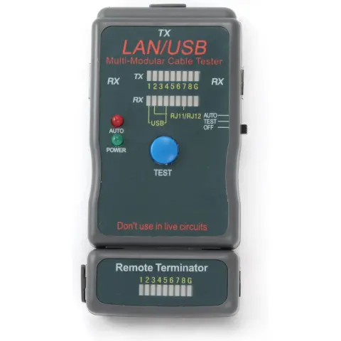GEMBIRD NCT-2 Cable tester for UTP STP USB cables