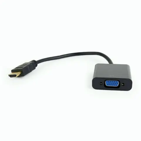 GEMBIRD HDMI VGA/D-Sub pretvornik Črn 15cm A-HDMI-VGA-04