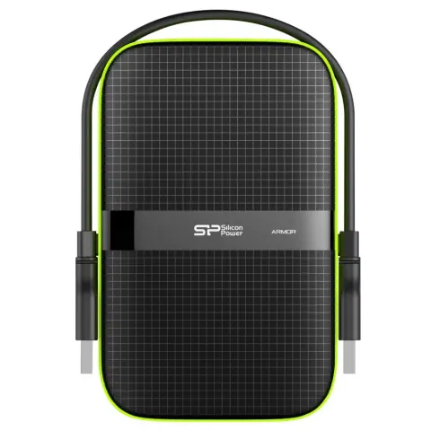 SILICON POWER Armor A60 4TB 2.5" USB 3.0 Fekete-Zöld SP040TBPHDA60S3K