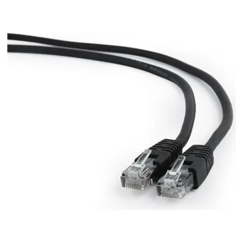 GEMBIRD UTP CAT6 Patch kabel Črn 50cm PP6U-0.5M/BK