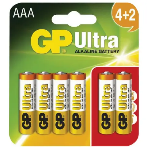 GP Ultra mikro cerzua elem (AAA) 4+2db