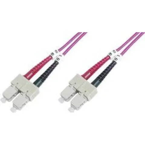 GIGALIGHT Fiber Optic LC Összekötő Lila 2m LCU-LCU-OM4-2M-D