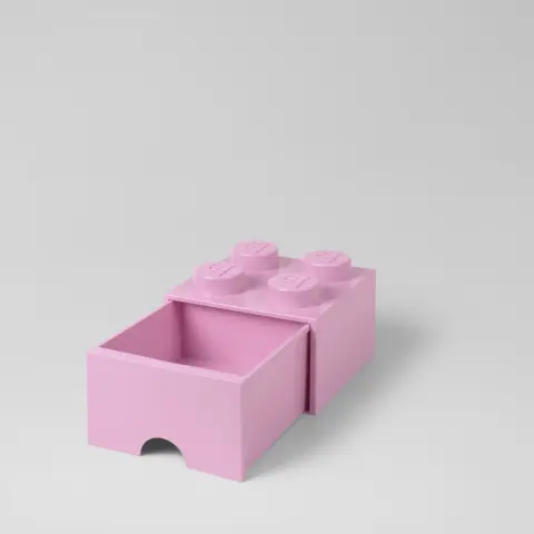 ROOM COPENHAGEN Fiókos tárolódoboz 4-es lego kocka formájú rózsaszín