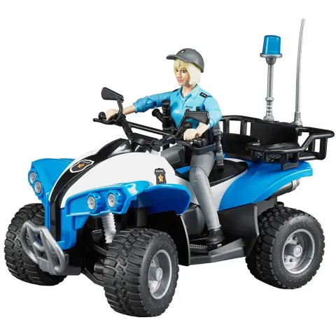 BRUDER Rendőrségi quad és rendőrnő szett