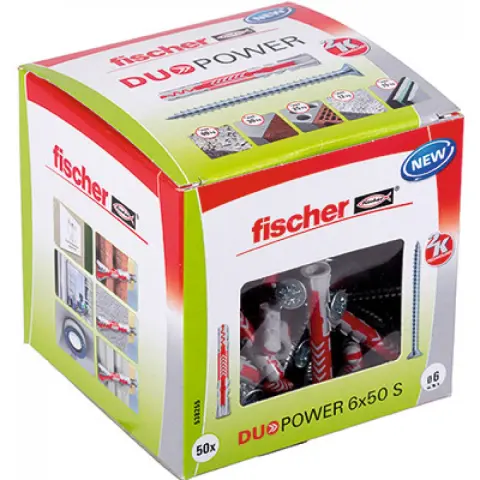FISCHER DUOPOWER 6x50 S LD Anchor + screw (50 pcs )