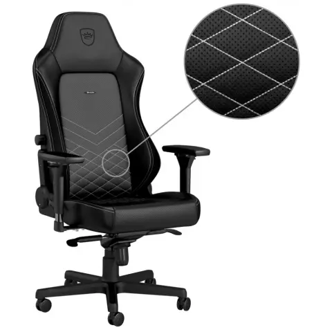 NOBLECHAIRS HERO Fekete/Platina Fehér