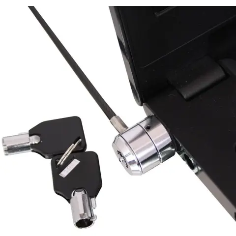 LINDY Notebook Security Cable Barrel Key Lock crno