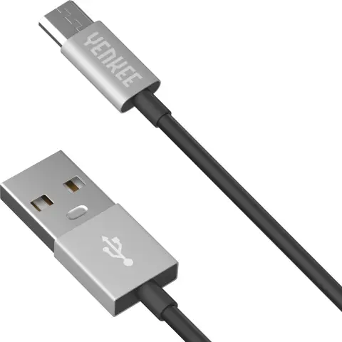 YENKEE USB Micro USB Átalakító Fekete-Ezüst 1m YCU 221 BSR