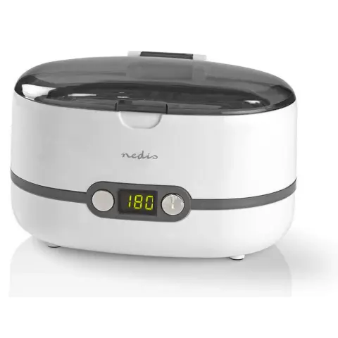 NEDIS JECL110WT Ultrasonic jewelry cleaner white / black
