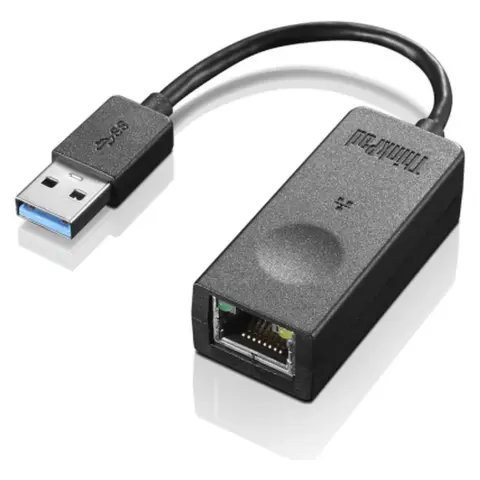 LENOVO 4X90S91830 USB 3.0 UTP Átalakító 10cm 1Gbps fekete