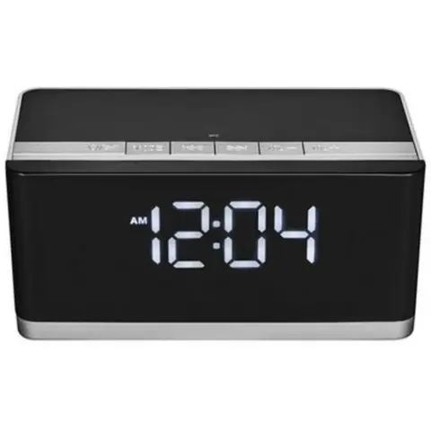 PLATINET PMGC10A Boxă Bluetooth radio cu ceas deșteptător v2 neagră