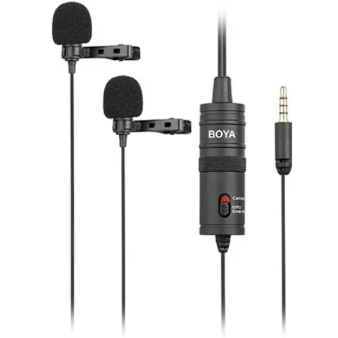 BOYA BY-M1DM Dual Omni-directional Lavalier Mic